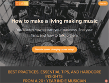 Tablet Screenshot of middleclassmusician.com